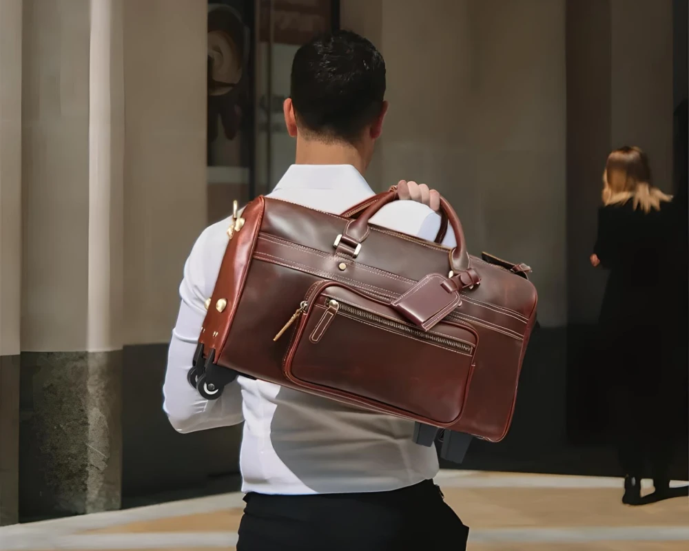medium luggage with wheels