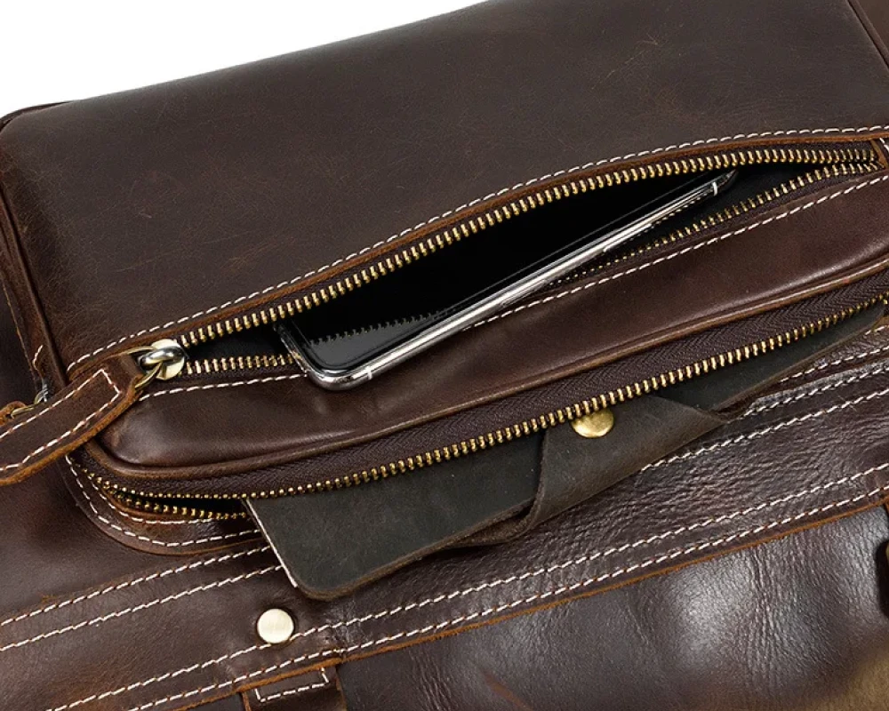 leather carry on bag for men